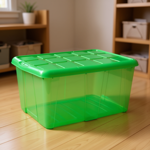 Boîte de rangement en plastique vert N18 CAJA pour organiser et trier les articles - Product Image 2