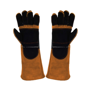 Gants de travail pour soudeurs résistants à la chaleur extrême, très tendance, de qualité supérieure, respirants, en cuir, pour la sécurité au travail - Product Image 5