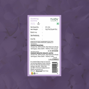 Té de Flores Naturales de Jazmín de Assam Orgánico Calmante, Crudo, Premium, 100% Puro, Sin Aditivos, Saludable, 1.8G X 20 Bolsitas, 24 Meses de Caducidad - Product Image 6