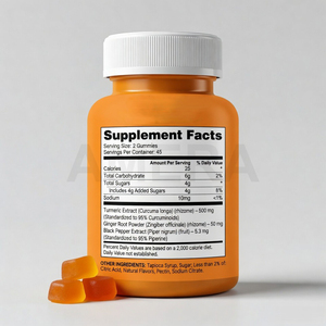 Fabricant de Gummies au Curcuma et au Gingembre Marque Blanche – Complément Herbal OEM en Gros – Bonbons Gélifiés Végétaliens - Product Image 2
