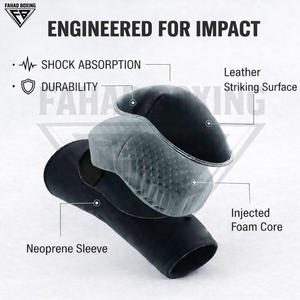 Service OEM ODM personnalisé, protections de coude de boxe robustes, réglables, durables, avec sangle sécurisée, mousse haute densité - Product Image 2