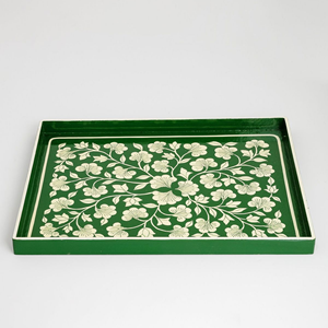 Bandeja de Servir Tradicional Vietnamita con Laca - Bandeja Rectangular de Madera Pintada a Mano para Juego de Té y Exhibición de Velas - Product Image 4