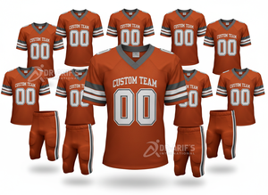 Shorts de football américain personnalisés pour équipe, marque premium, unisexe, manches courtes, col en V sublimé, maille respirante anti-humidité, élastique 320g - Product Image 4