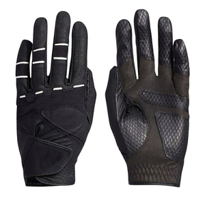 Guantes de Golf Profesionales Antideslizantes de Piel de Cabretta Genuina para Hombre, con Palma Reforzada de Spandex Blanco, Regalo - Product Image 1
