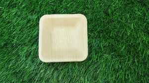 Bol carré de 3 pouces compostable à domicile, écologique, compatible micro-ondes, jetable pour les fêtes - Product Image 3