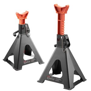Cavalletti per Auto in Acciaio Resistente con Capacità di 6 Tonnellate (13.000 Libbre), Altezza Regolabile da 14.6 a 22.8 Pollici, Doppio Blocco di Sicurezza - Product Image 1
