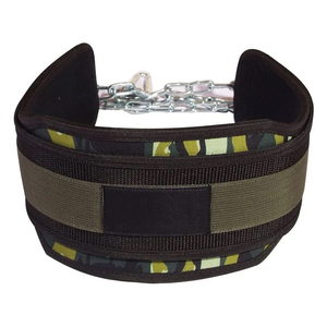 Heavy Duty Neoprene Double Dip Belt With Chain Professional <b>Weighted</b> Dip Belt For Pull Ups Strength <b>Training</b> Gym Belt - Product Image 1