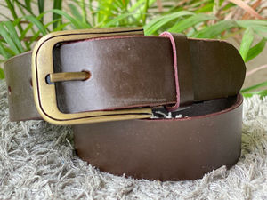 2025 tendencia personalizada Vintage mujer cinturón de cuero de vaca de alta calidad lujo en relieve cinturón de cuero genuino de grano completo para hombres - Product Image 2