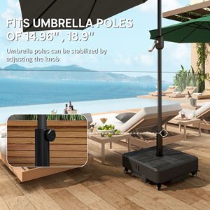 Supporto per Ombrellone da Esterno con Base su Ruote per Pali da 1.5'/1.9' Categoria Prodotti: Cappotti da Donna - Product Image 5