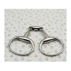 Horse Snaffle Stainless Steel Training Mouth Bit Western Copper <b>Roller</b> <b>Jointed</b> Mouth Curb Hight Quality - Product Image 5