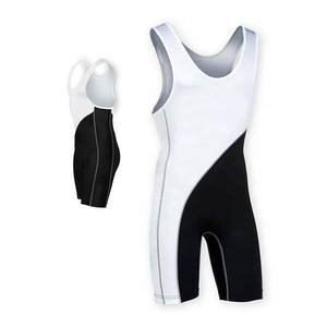 Singlet MMA unisexe uni, une pièce, en Spandex et Polyester, pour arts martiaux mixtes, extensible, séchage rapide, respirant, pour adulte - Product Image 1