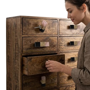 Poignée de meuble moderne en forme de perle, d'os, de corne, de laiton ou de bois, longue et carrée, pour la maison et le bureau - Écologique et facile à installer - Product Image 2