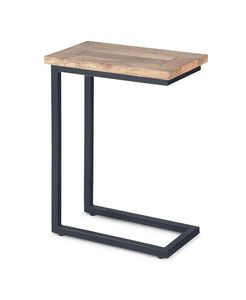 Mesas Auxiliares Apilables Resistentes al por Mayor, Juego de Mesas de Centro de Madera Maciza con Base Metálica Geométrica, Mesas Ocasionales, Mesa de Centro - Product Image 2