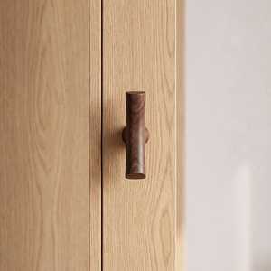 Poignée de meuble sculptée en bois, style chêne, pour armoire et tiroir, par Khadim Handicrafts - Product Image 4