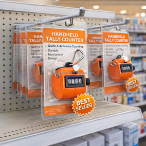 เครื่องนับจำนวนแบบมือหมุน รุ่น PC-104OE สีส้ม ผลิตในไต้หวัน - Product Image 6