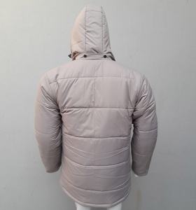 Chaqueta acolchada y acolchada con logotipo de marca personalizado OEM, chaqueta acolchada a prueba de viento con cremallera al por mayor, chaqueta acolchada para hombre con capucha desmontable - Product Image 4