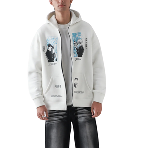 Sweat à capuche personnalisé avec logo imprimé, unisexe, surdimensionné, 100% coton molletonné, pull décontracté, streetwear élégant, chaud, respirant, doux pour l'hiver - Product Image 2