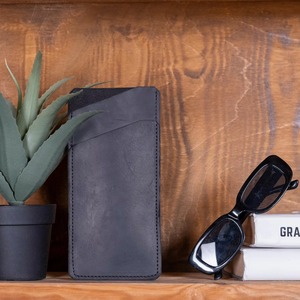 New Genuine Leather Classic Handmade <b>Glasses</b> Cover Luxury Eyewear <b>Case</b> Water Resistant Lightweight Sunglasses Pouch LGC-0044 - Product Image 1