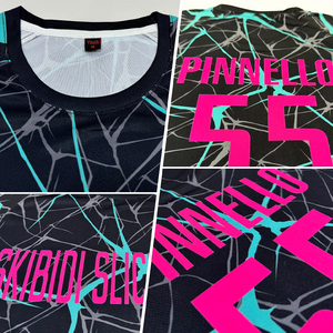 เสื้อฟุตบอลลายหินอ่อนแบบกำหนดเองขายดี สไตล์อเมริกัน พร้อมพิมพ์ชื่อและหมายเลข - Product Image 5