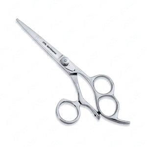 Ciseaux de coiffure professionnels en acier inoxydable, instruments de beauté, ciseaux de coupe de cheveux avec poignée à 3 anneaux pour hommes - Product Image 1