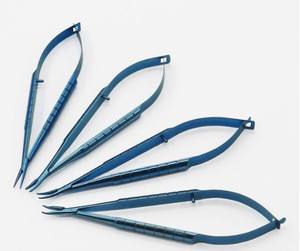 Ensemble de porte-aiguilles ophtalmiques pour microchirurgie, manuel, en acier inoxydable, instrument chirurgical certifié CE Classe I pour opération - Product Image 1