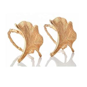 Servilletero de hoja redonda de Metal para decoración de mesa, cena, boda, fiesta o decoración del hogar, regalo de inauguración - Product Image 1