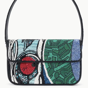 Indian Women's Bohemian Style Cotton Handmade Beaded Messenger Evening Bag Shopping <b>Light</b> Weight Eco-Friendly Large Capacity Bag - Product Image 1