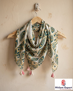 Pañuelo de Seda Estampado de Lujo para Mujer, Diseño Digital, Ligero, Cuadrado, Fabricante Textil OEM ODM, Proveedor Mayorista - Product Image 5