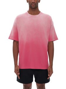 เสื้อยืดสตรีทแวร์ทรงปกติ ผ้าคอตตอนเทอร์รี่คุณภาพสูง 100% ซักแบบวินเทจ สำหรับผู้ชาย แห้งเร็ว เป็นมิตรกับสิ่งแวดล้อม น้ำหนัก 220 กรัม รับผลิตแบบ OEM - Product Image 1