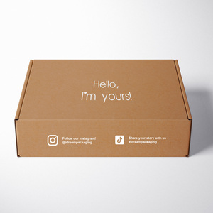Boîte d'expédition de vêtements avec logo personnalisé du fournisseur OEM Boîte d'emballage postal ondulé cosmétique Boîte de papier - Product Image 6