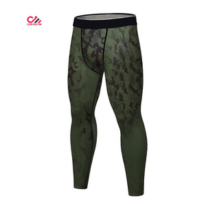 Conjunto de 2 Piezas de Ropa Deportiva de Compresión para Hombre, Camuflaje, Secado Rápido, Estampado a Color, Camiseta de Manga Larga y Pantalones - Product Image 2