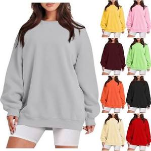 Sudadera de algodón de manga larga, suave, informal, cómoda y a la moda para mujer, calidad al por mayor. - Product Image 3