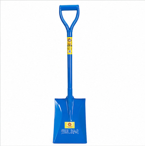 พลั่วตักดิน SUN Industrial Square Blade แบบหนา ด้ามเหล็ก สำหรับงานดิน ทราย กรวด และซีเมนต์ - Product Image 1