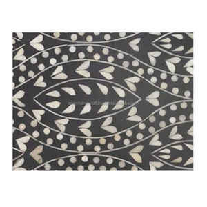 Bandeja con incrustaciones de hueso de madera Natural hecha a mano, plato de servicio personalizado de alta calidad para restaurantes caseros, hoteles directamente, clásico - Product Image 2