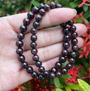 Natural Garnet <b>Bracelet</b> <b>Red</b> Garnet Beaded <b>Bracelet</b> For Healing Reiki Energy Jewelry Wholesale 8mm - Product Image 6