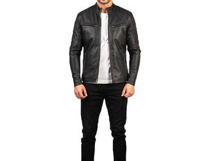 Veste de moto en cuir pour homme, poids lourd, design réversible, imperméable, respirant, manches longues, qualité supérieure, vente en gros - Product Image 2