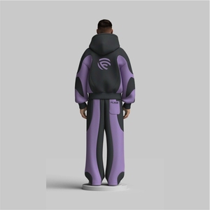 Chándal Oversize de Algodón con Paneles de Felpa para Hombre - Product Image 2