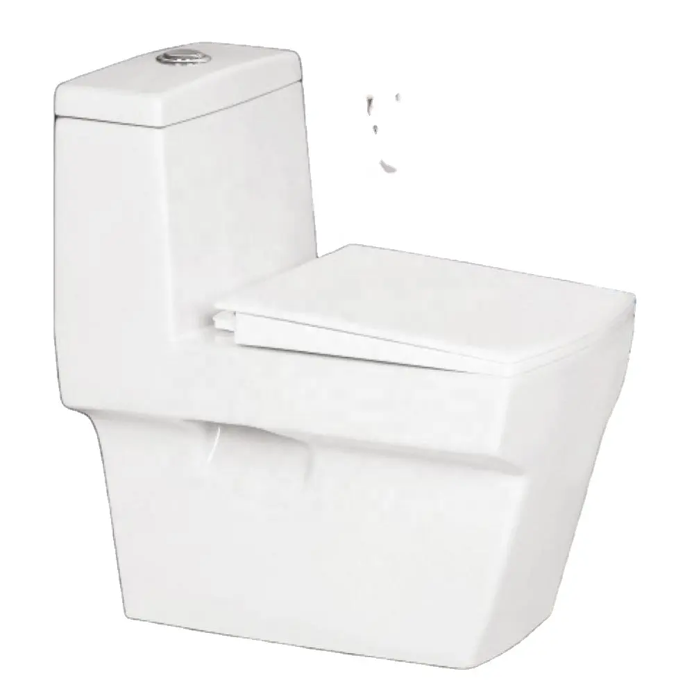 Produk Kamar Mandi Keramik Porselen 1 Buah Toilet Sifon Toilet P-trap dan Toilet S-trap Dalam Warna Putih Commode Monoblock