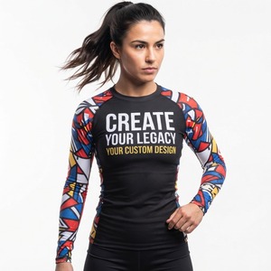 RISE ABOVE Rashguard MMA pour femme, manches longues, ajusté, extensible, anti-humidité - Product Image 6