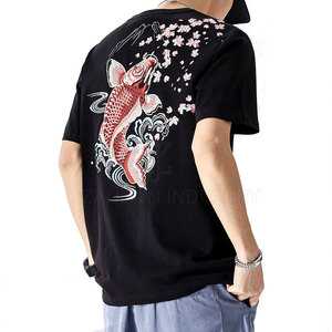 Camiseta de Algodón con Bordado de Diseño Personalizado, Estilo Vintage, Prenda Informal Moderna con Producción OEM ODM - Product Image 5