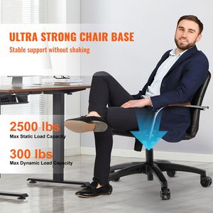 Base di Ricambio Universale per Sedia da Ufficio Resistente da 28 Pollici, Capacità di Carico Statico 2500 Libbre, Rotelle per Sedia da Scrivania - Product Image 2