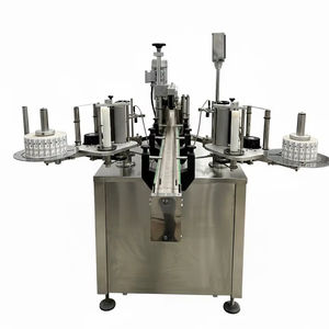 Machine d'emballage de bouteilles PET pour boissons, entièrement automatique, double face, haute vitesse, à entraînement électrique, avec autocollant plat, moteur, pompe et boîte de vitesses - Product Image 1