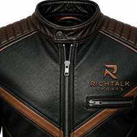 Veste en cuir véritable pour homme, chaude pour l'hiver, écologique, séchage rapide, respirante, qualité supérieure, logo personnalisé sur le devant, décontractée