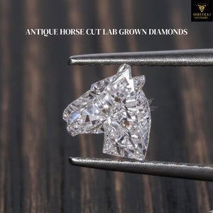 Diamante Cultivado en Laboratorio con Corte Cabeza de Caballo Antiguo Personalizado, Piedra Suelta 3CT 4CT 5CT DEF VVS HPHT CVD, Forma Única Rara, Proveedor Mayorista - Product Image 2