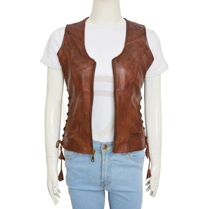 Chaleco de Cuero para Mujer, Transpirable, Cálido para Invierno, Uso Casual, Precio Razonable - Product Image 4