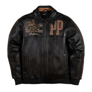 Chaqueta de Invierno para Hombre, Diseño Varsity, Nueva Colección, Bordado Intenso, Pedrería, Impermeable, Resistente al Viento, Decoración Vintage - Product Image 2