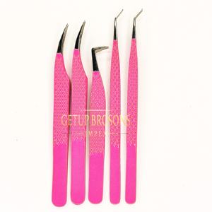 GETUP BROSONS IMPEX GBI-EET-1211 แหนบต่อขนตาสแตนเลส ป้องกันไฟฟ้าสถิตย์ ปลายหยักเรียบ ความแม่นยำสูง ความยาว 10 มม. - Product Image 5