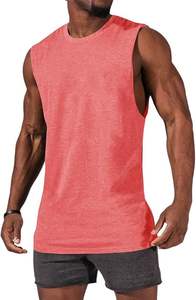 Chaleco Deportivo para Hombre, Holgado, Talla Grande, con Estampado, Color Sólido, de Secado Rápido, Transpirable, Camiseta sin Mangas para Gimnasio - Product Image 3