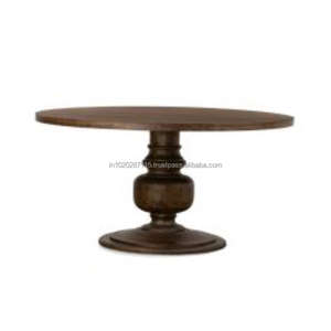 Présentoir à gâteaux rond en bois avec socle pour la présentation de desserts, pâtisseries et bonbons lors d'occasions spéciales - Product Image 3