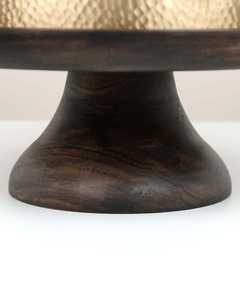 Premium Finish Luxury Aluminum Dome Cake <b>Stand</b> with Wooden Base New Arrival Fast Delivery for Wedding Decoration - Product Image 6